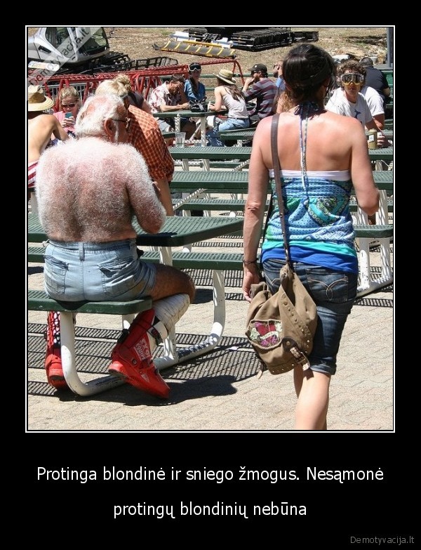 Protinga blondinė ir sniego žmogus. Nesąmonė - protingų blondinių nebūna