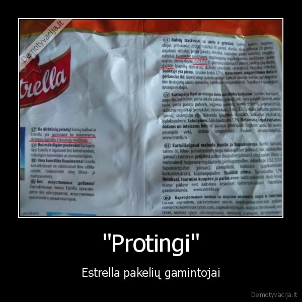 "Protingi" - Estrella pakelių gamintojai