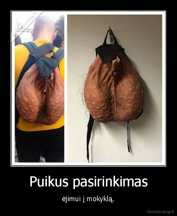 Puikus pasirinkimas - ėjimui į mokyklą.