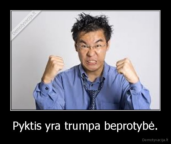 Pyktis yra trumpa beprotybė. - 