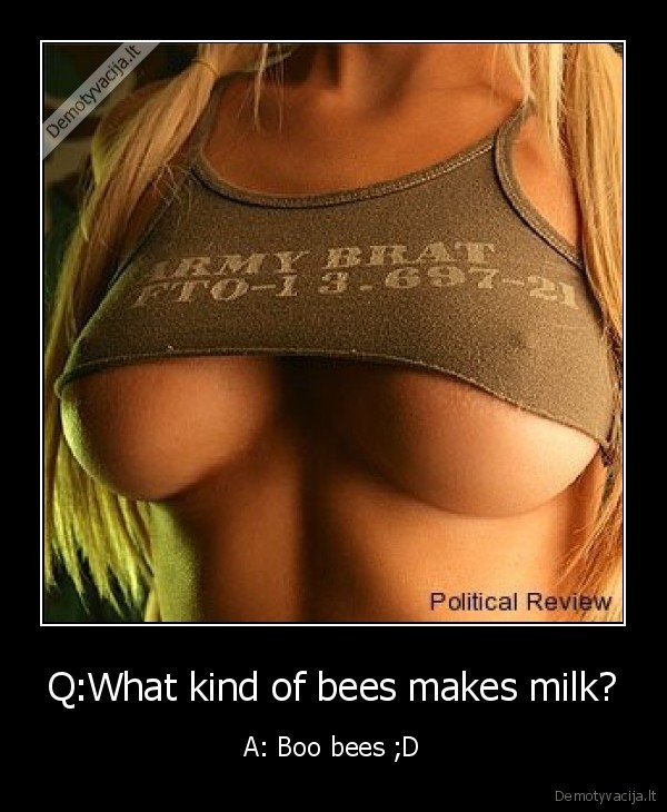 Q:What kind of bees makes milk? - A: Boo bees ;D