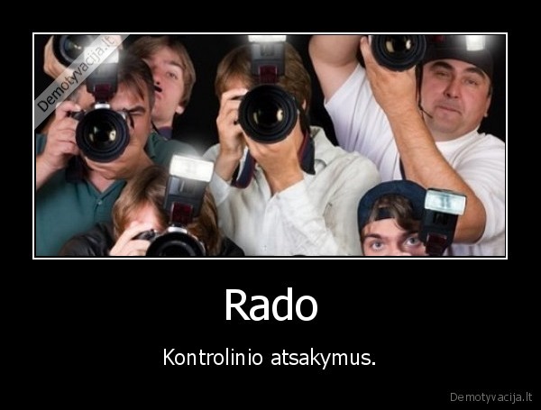 Rado - Kontrolinio atsakymus.