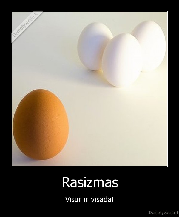 Rasizmas - Visur ir visada!