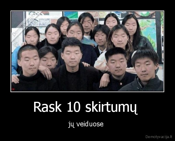 Rask 10 skirtumų  - jų veiduose 