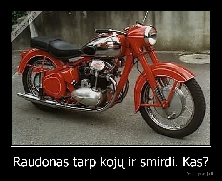 Raudonas tarp kojų ir smirdi. Kas? - 