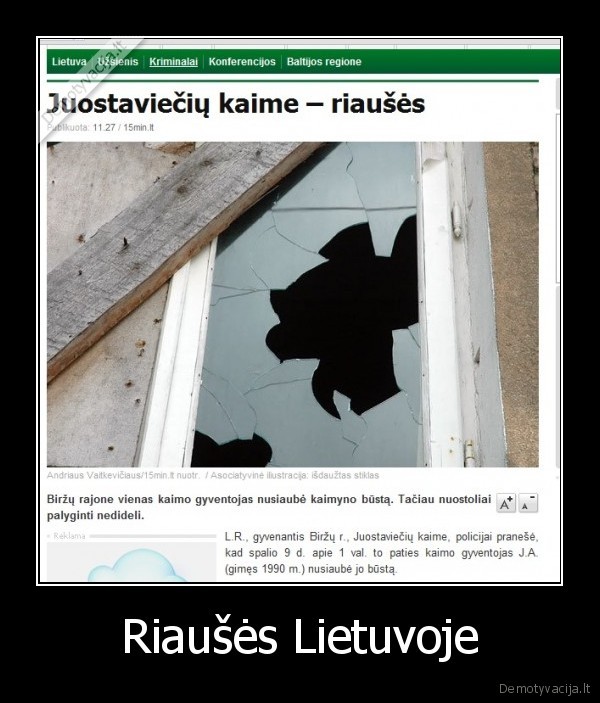 Riaušės Lietuvoje - 