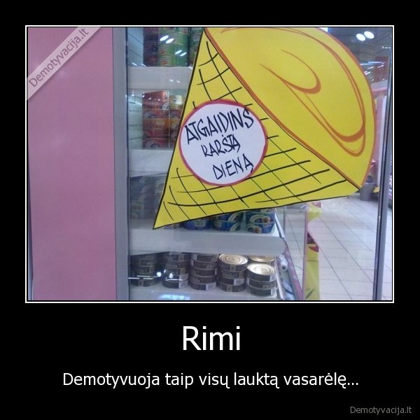 Rimi - Demotyvuoja taip visų lauktą vasarėlę...