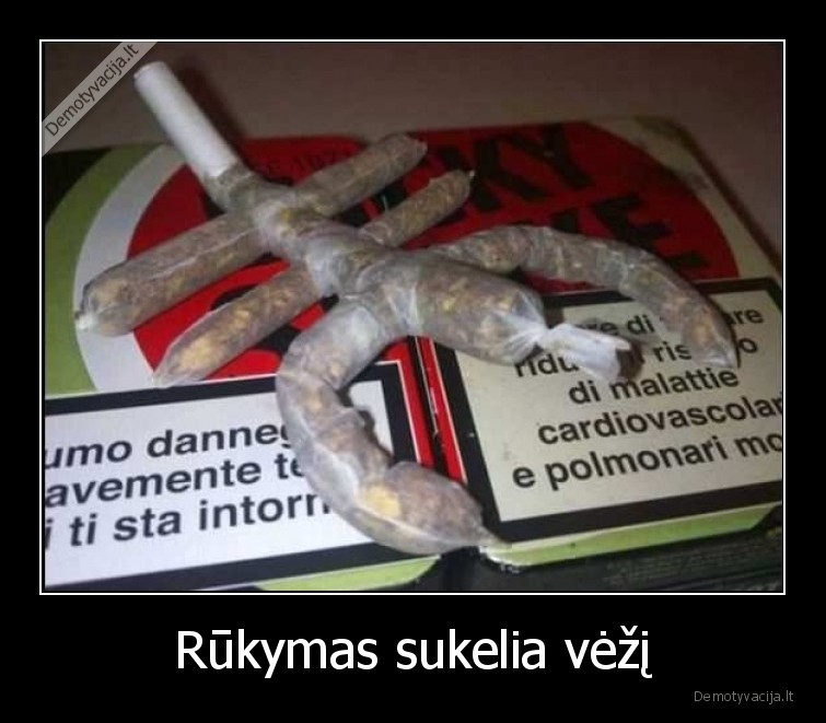 Rūkymas sukelia vėžį - 