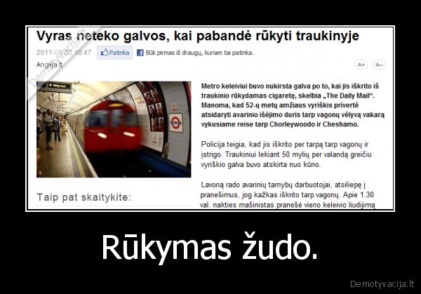 Rūkymas žudo. - 