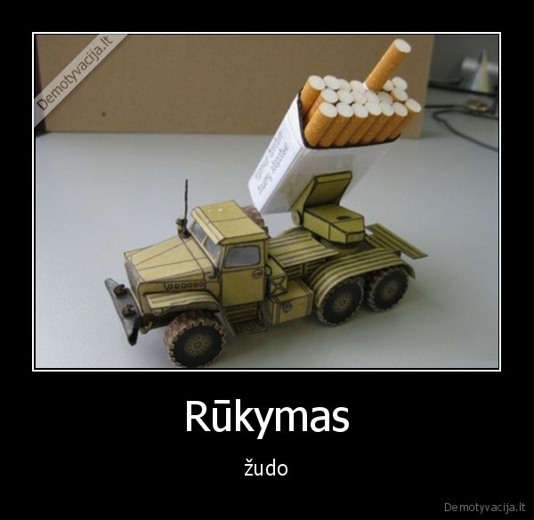 Rūkymas - žudo