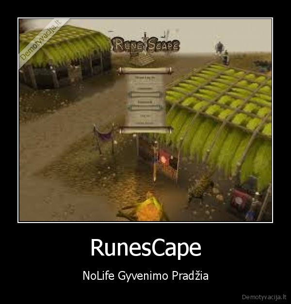 RunesCape - NoLife Gyvenimo Pradžia