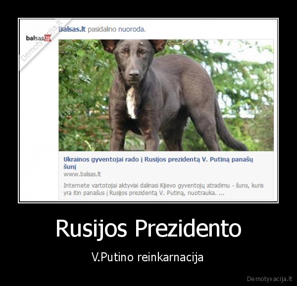 Rusijos Prezidento - V.Putino reinkarnacija