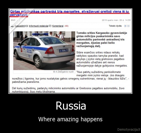 Russia - Where amazing happens