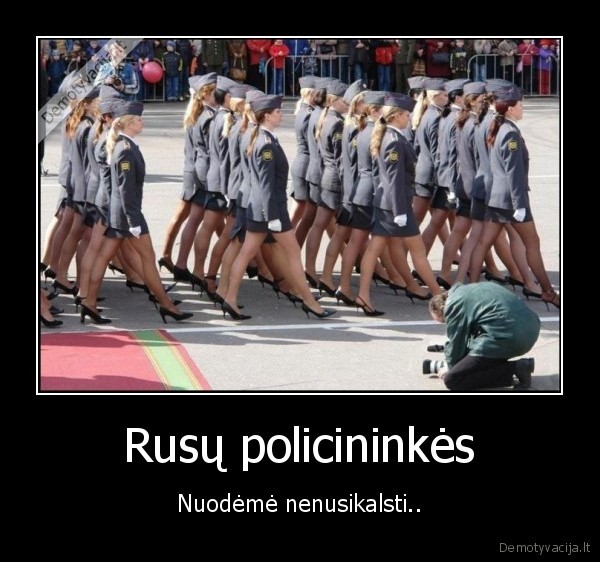 Rusų policininkės - Nuodėmė nenusikalsti..