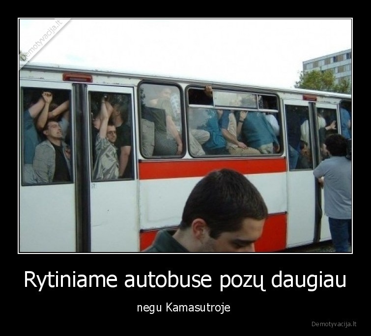 Rytiniame autobuse pozų daugiau - negu Kamasutroje 