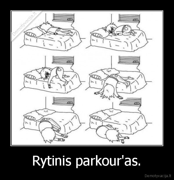 Rytinis parkour'as. - 