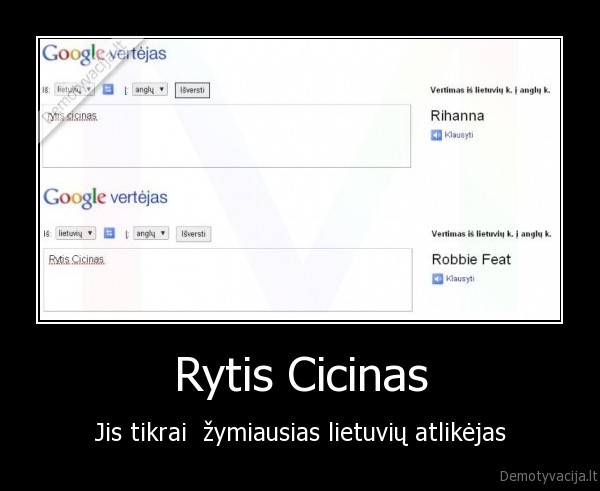 Rytis Cicinas - Jis tikrai  žymiausias lietuvių atlikėjas