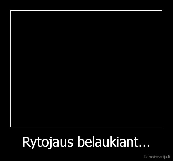 Rytojaus belaukiant... - 