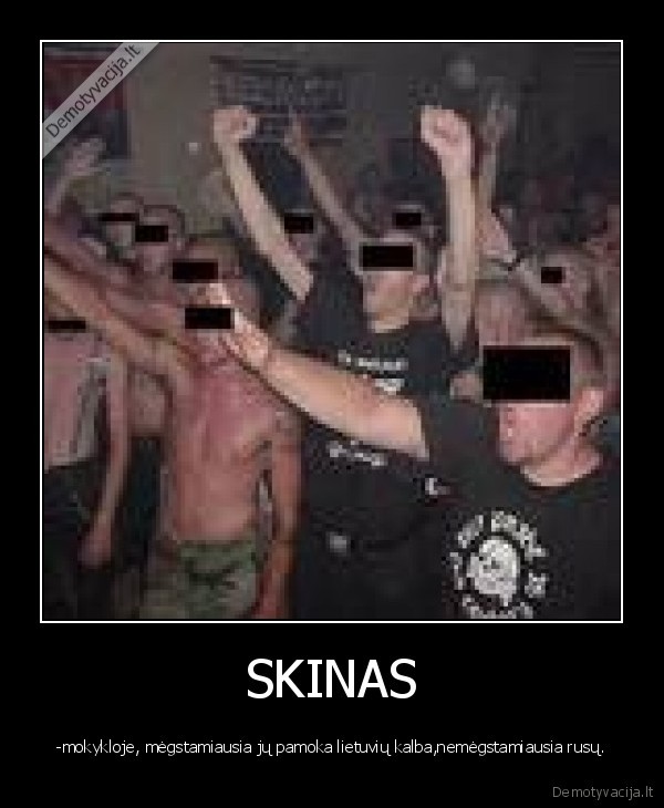 SKINAS - -mokykloje, mėgstamiausia jų pamoka lietuvių kalba,nemėgstamiausia rusų.