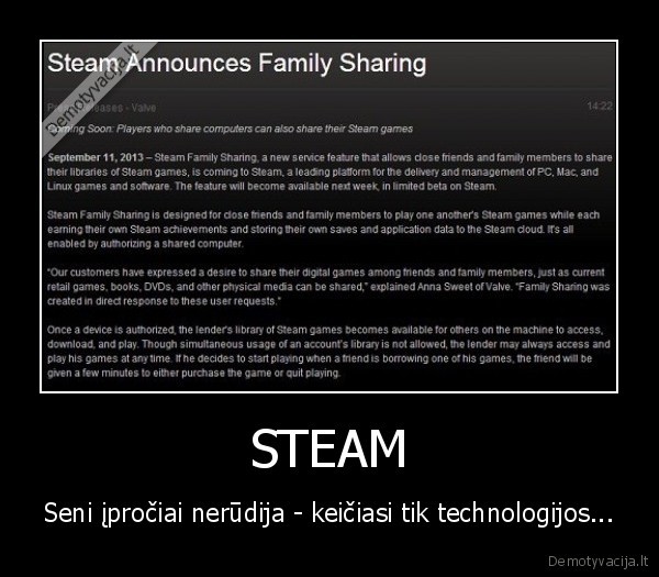 STEAM - Seni įpročiai nerūdija - keičiasi tik technologijos...