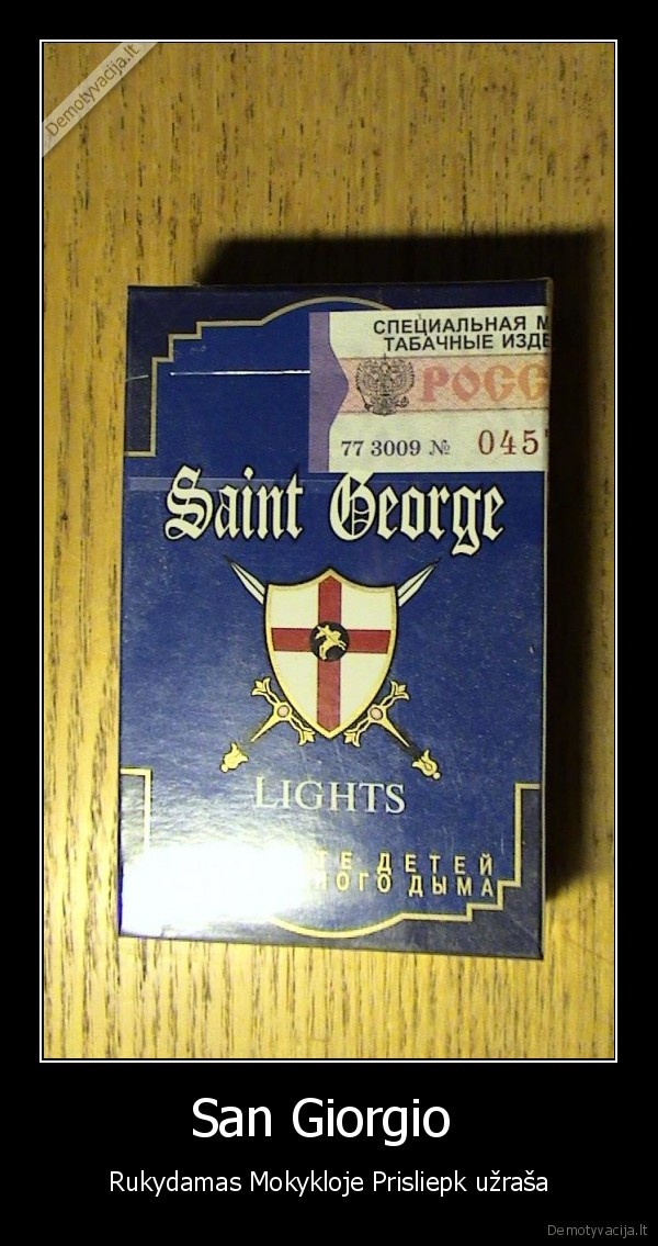 San Giorgio  - Rukydamas Mokykloje Prisliepk užraša