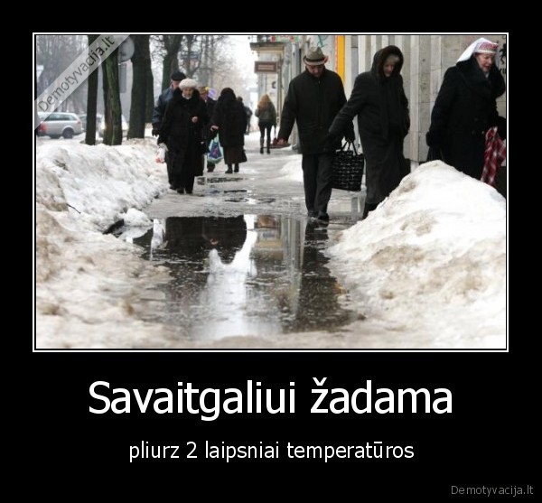 Savaitgaliui žadama - pliurz 2 laipsniai temperatūros