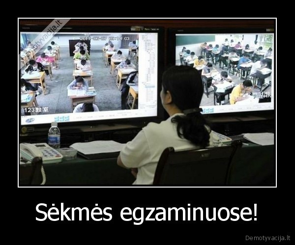 Sėkmės egzaminuose! - 