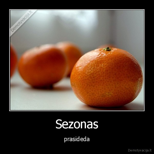 Sezonas - prasideda