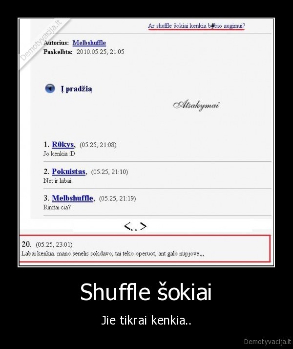 Shuffle šokiai - Jie tikrai kenkia..