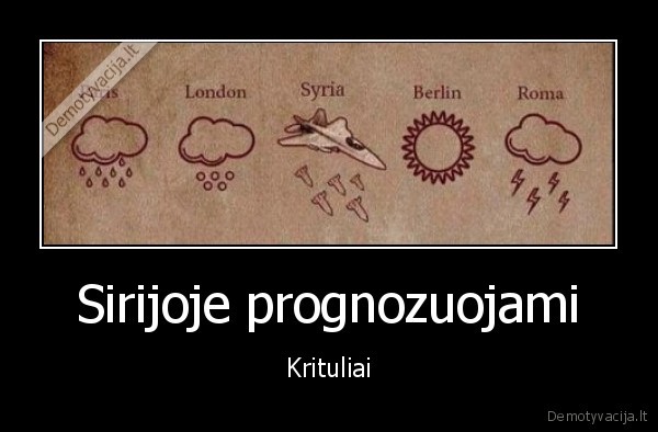 Sirijoje prognozuojami - Krituliai