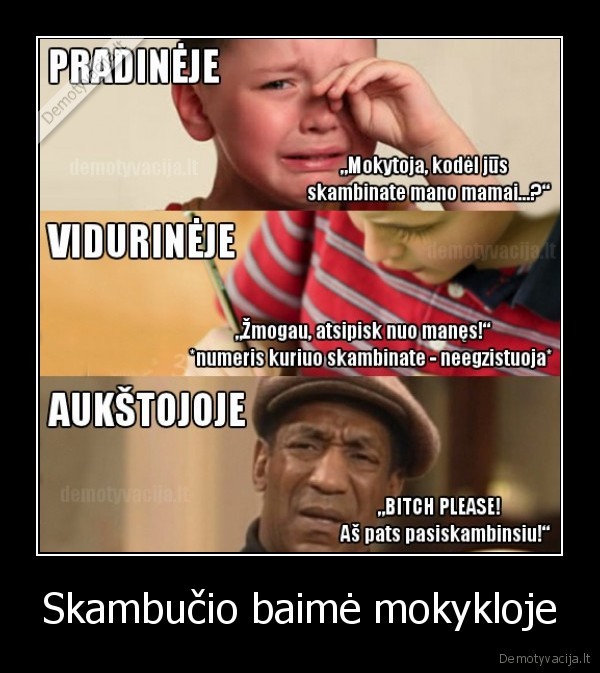 Skambučio baimė mokykloje - 