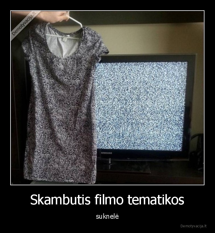 Skambutis filmo tematikos - suknelė