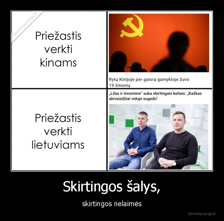 Skirtingos šalys, - skirtingos nelaimės