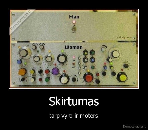 Skirtumas - tarp vyro ir moters