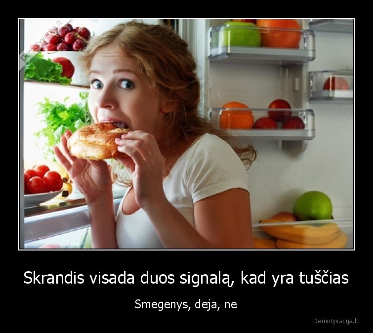 Skrandis visada duos signalą, kad yra tuščias - Smegenys, deja, ne