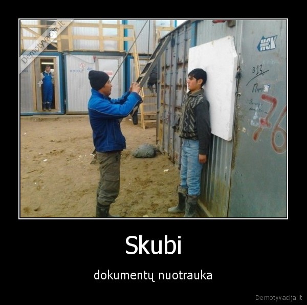 Skubi - dokumentų nuotrauka