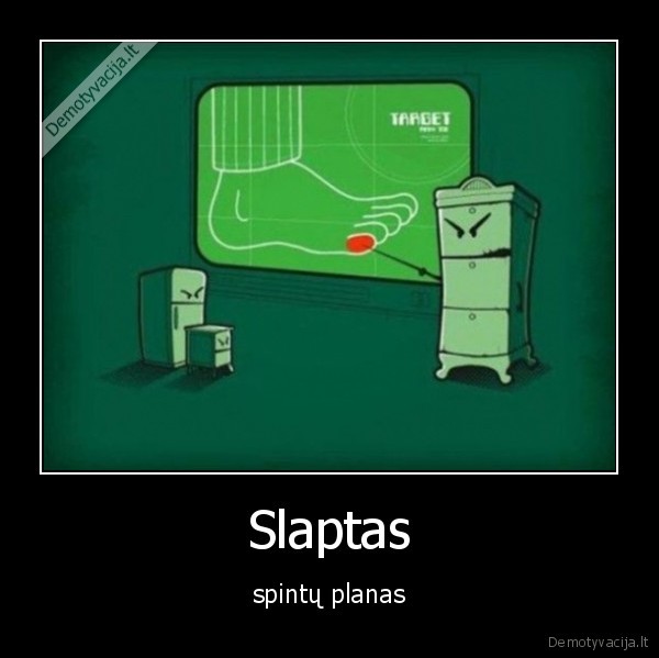 Slaptas - spintų planas