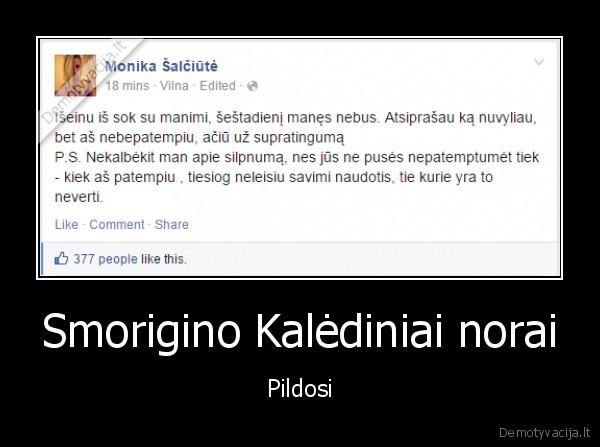 Smorigino Kalėdiniai norai - Pildosi