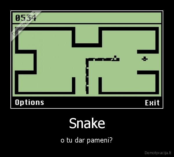 Snake - o tu dar pameni?