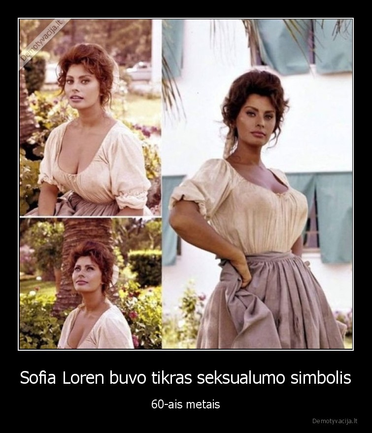 Sofia Loren buvo tikras seksualumo simbolis - 60-ais metais