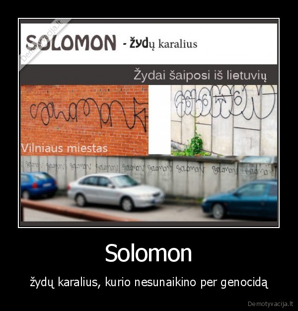 Solomon - žydų karalius, kurio nesunaikino per genocidą