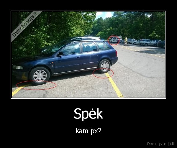 Spėk - kam px?