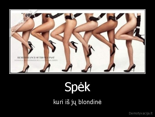 Spėk - kuri iš jų blondinė