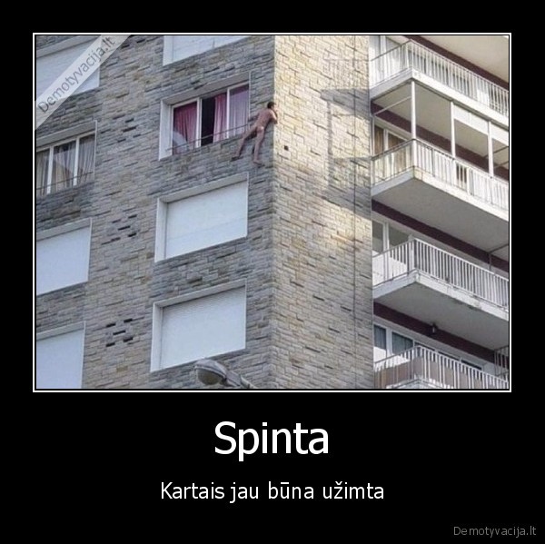 Spinta - Kartais jau būna užimta