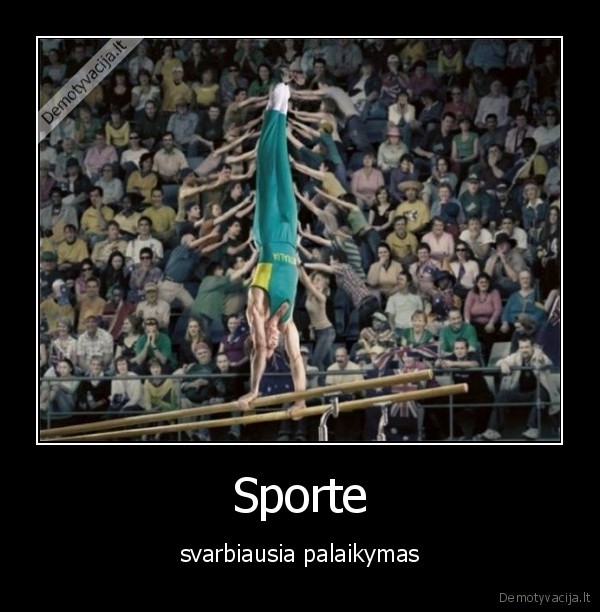 Sporte - svarbiausia palaikymas