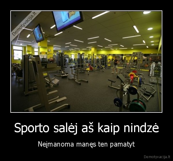 Sporto salėj aš kaip nindzė - Neįmanoma manęs ten pamatyt