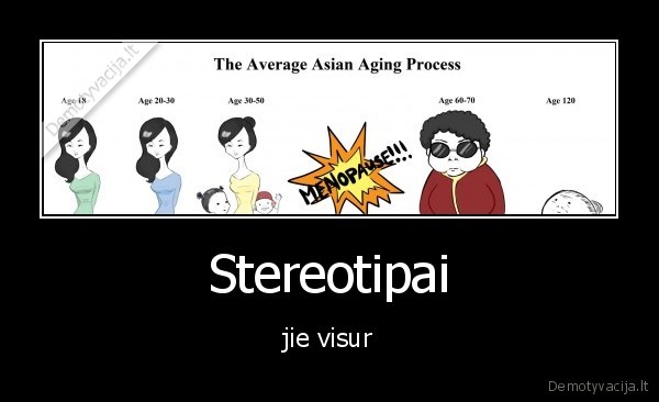 Stereotipai - jie visur