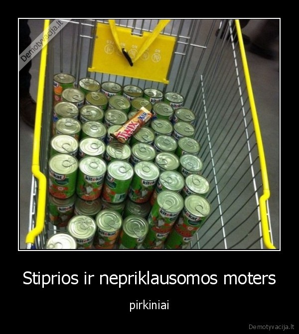 Stiprios ir nepriklausomos moters - pirkiniai