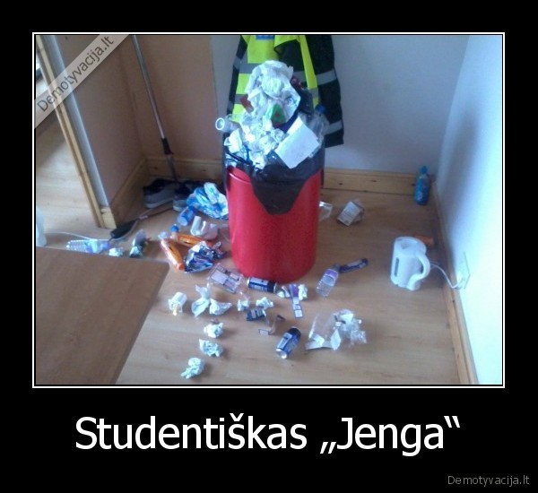 Studentiškas „Jenga“ - 