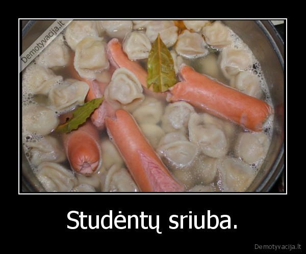 Studėntų sriuba. - 